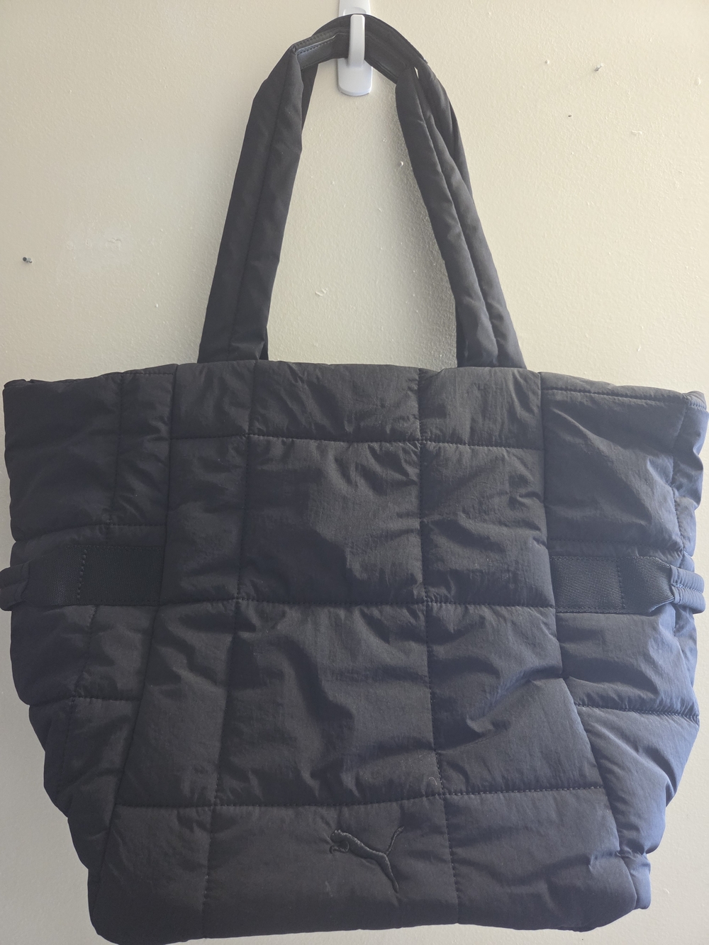 Puma Black Quilted Tote Bag
